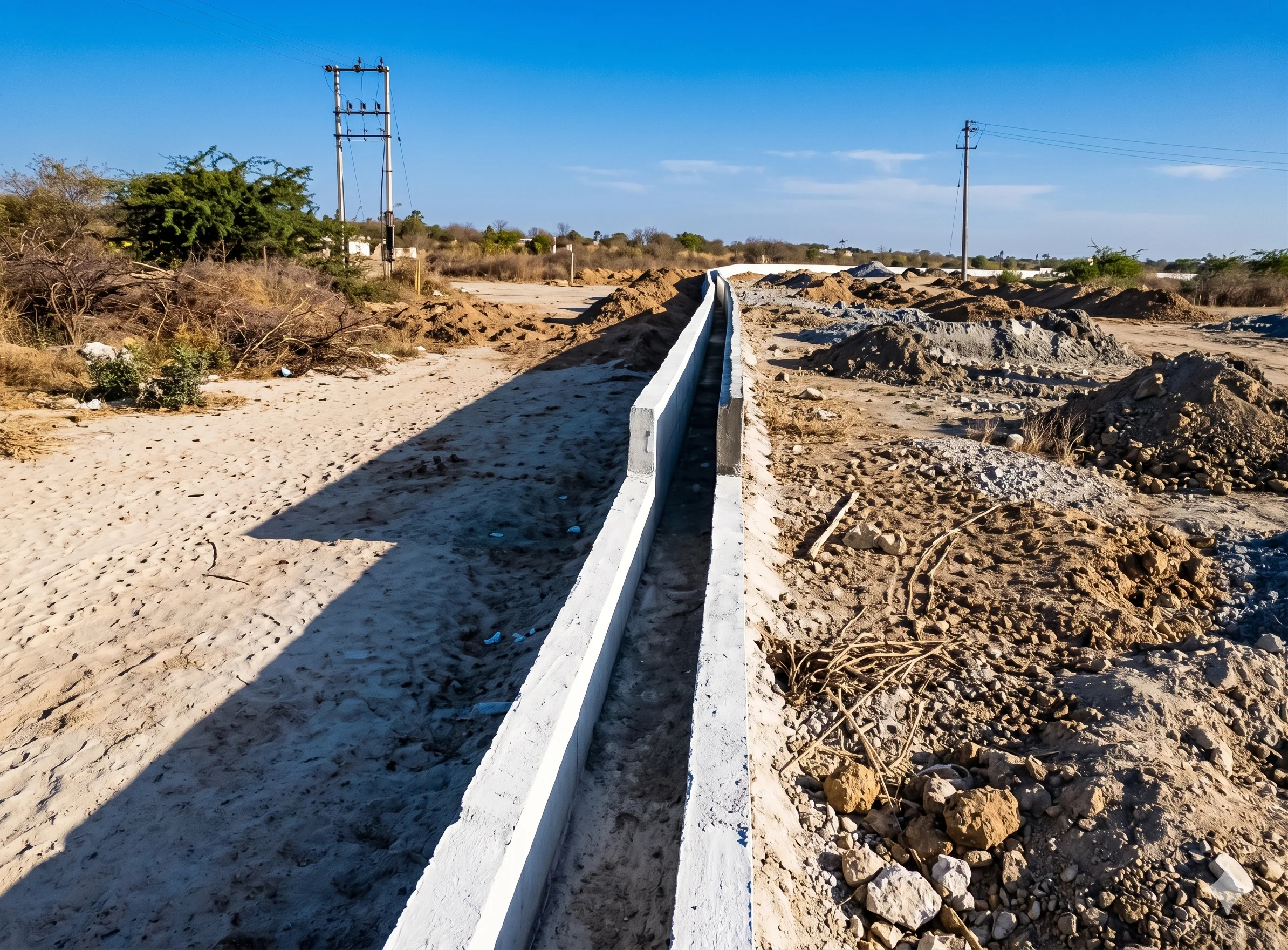 Civil Work for Construction of RCC Gutter