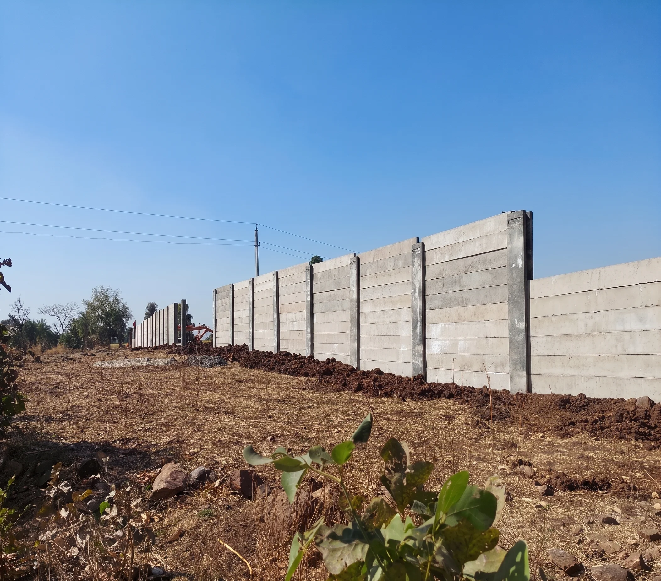 RCC Precast Compound Wall Construction